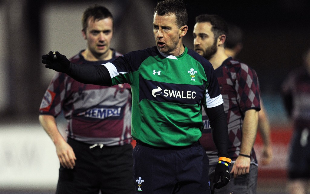 Action from the match between School of Hard Knocks and Cardiff Harlequins at the Cardiff Arms Park in Cardiff, UK. Photo: Visionhaus/Gary Prior